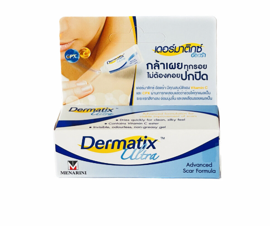 Dermatix Ultra Gel 15g เดอร์มาติกซ์ อัลตร้า เจล 15 กรัม เดอร์มาติก อัลตร้า เจล ปริมาณสุทธิ 15 g. [หลอดใหญ่]