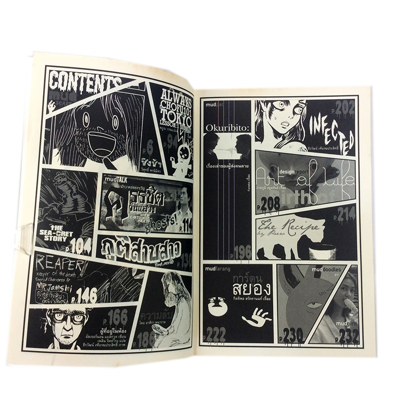 MUD SCARY หมัดสแครี่ (ระวังขนลุก) การ์ตูน "หมัด" ฉบับพิเศษ ที่รวบรวมผลงานการ์ตูนไทยเล่มละบาทของหลายนักเขียน หนังสือ [คุ้มอักษรไทย]