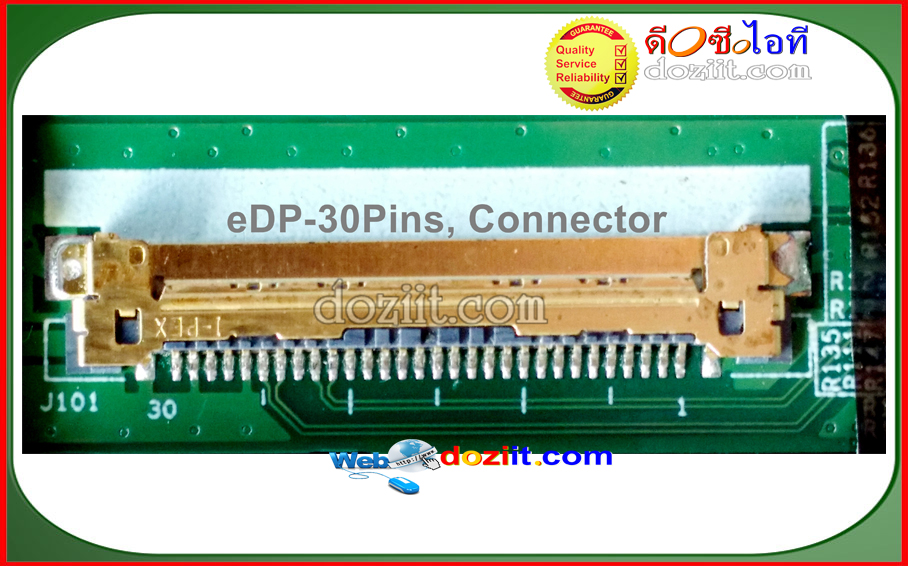 จอโน๊ตบุ๊ค Dell Latitude E5410 E6410 14.1" WXGA 1280x800 HD (eDP 1 Lane, 30pins) LTN141AT16-B03 LED Laptop Screen Panel