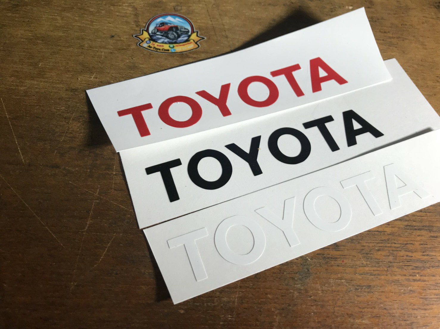 สติ๊กเกอร์ TOYOTA ท้ายรถ
