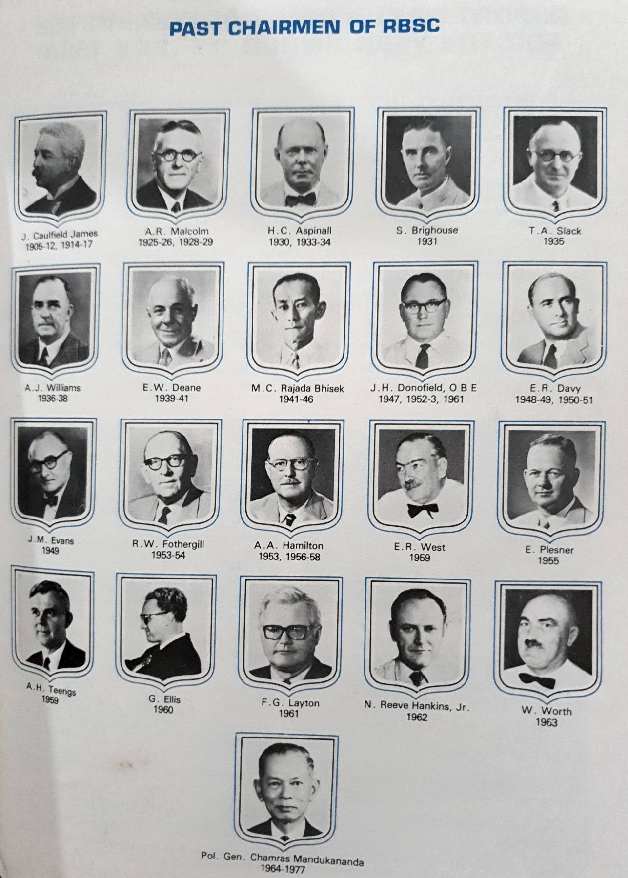 THE ROYAL BANGKOK SPORTS CLUB R. B. S. C. ราชกรีฑาสโมสร 82nd ANNUAL REPORT 1983/1984