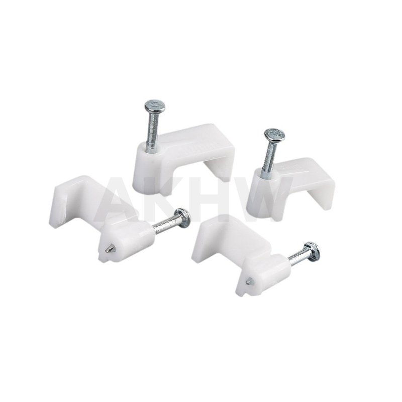 กิ๊บตอกสายไฟ VFF VAF 2x1.5 2x2.5 2x4sqmm. สำหรับรัดสาย ยึดสายเข้ากับผนังคอนกรีต/ผนังไม้ [แพ็ค100ชิ้น]