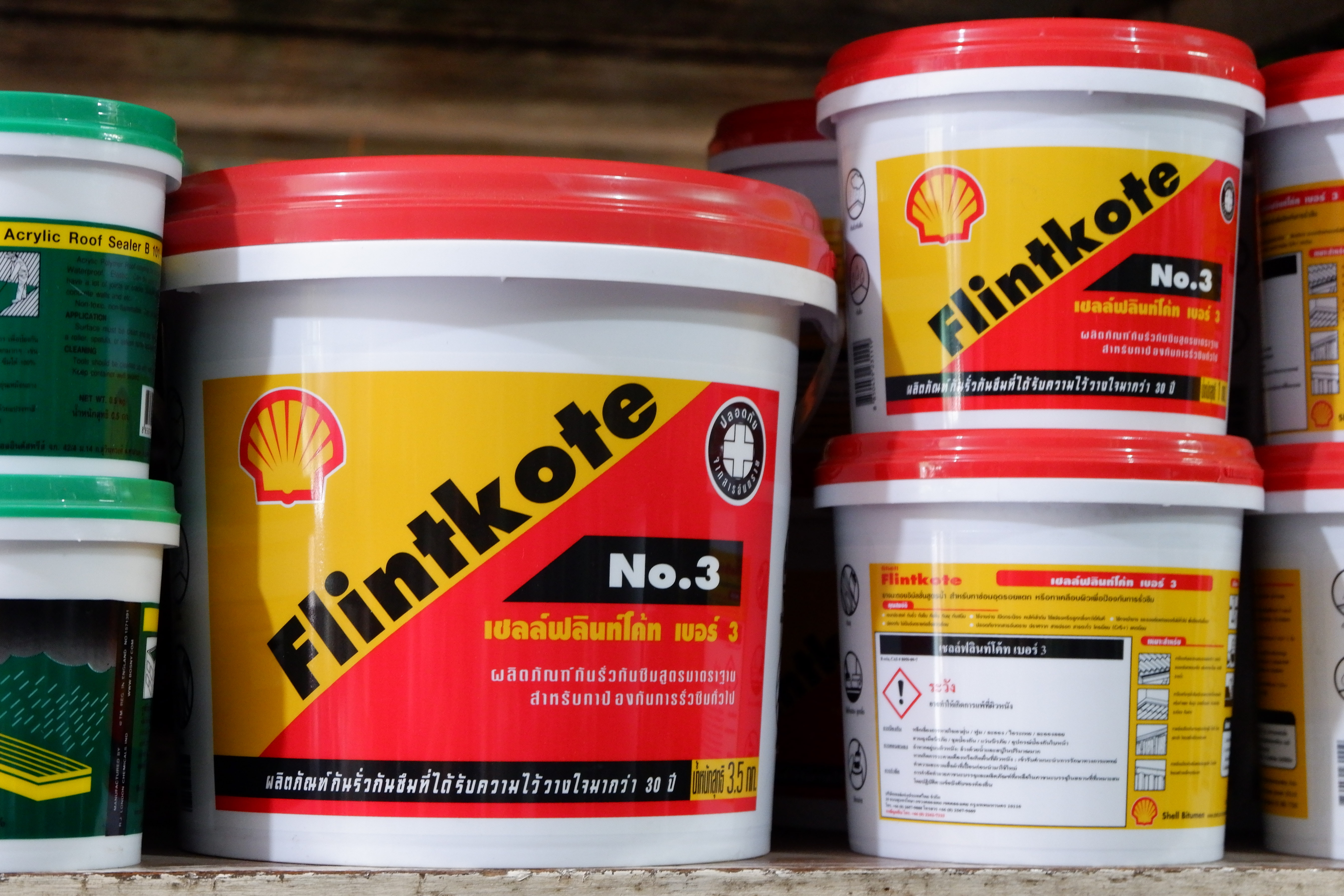 กาวโป๊วหลังคา/3.5กก./ฟลิ้นโค้ท#3