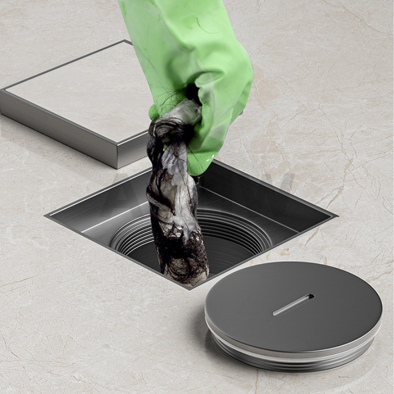 ฝาดูดส้วม/คลีนเอาท์ แบบเหลี่ยมมีฝาปิด KingsMan สแตนเลสทั้งชิ้น SUS304 แบบหนา แข็งแรง ไม่เป็นสนิม [ขายปลีก/ส่ง]