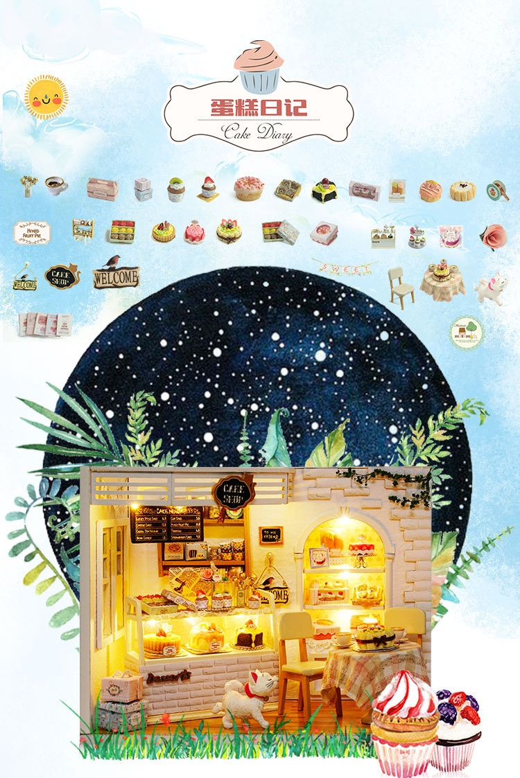 โมเดลจำลองร้านเบเกอรี่จิ๋ว งานDIY ชุด Bakery of the world lover สำหรับนักสะสมโมเดลและเป็นของขวัญชิ้นพิเศษ