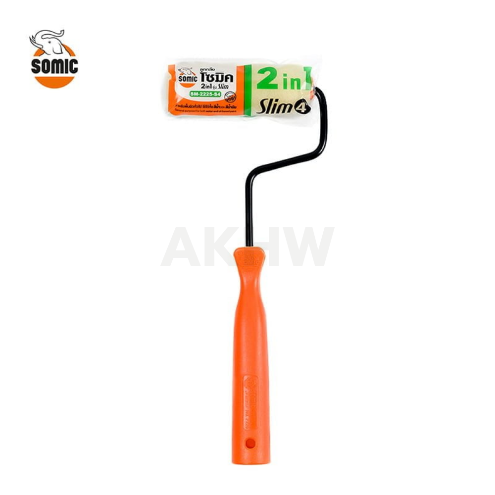 ลูกกลิ้งทาสีพร้อมด้าม 2IN1 โซมิค SOMIC ใช้ได้ทั้งสีน้ำและสีน้ำมัน [สินค้าสั่งโรงงาน ขายยกลัง] (ราคาไม่รวมแวท)