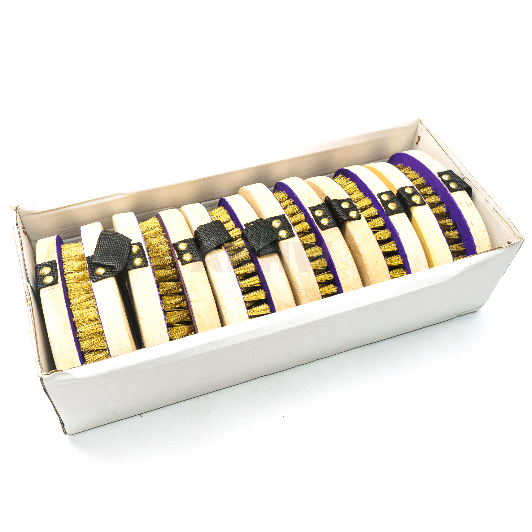 แปรงกลมขนทองเหลือง ตราดอกทานตะวัน สำหรับขัดพื้นอเนกประสงค์ [ขายปลีก/ส่ง]