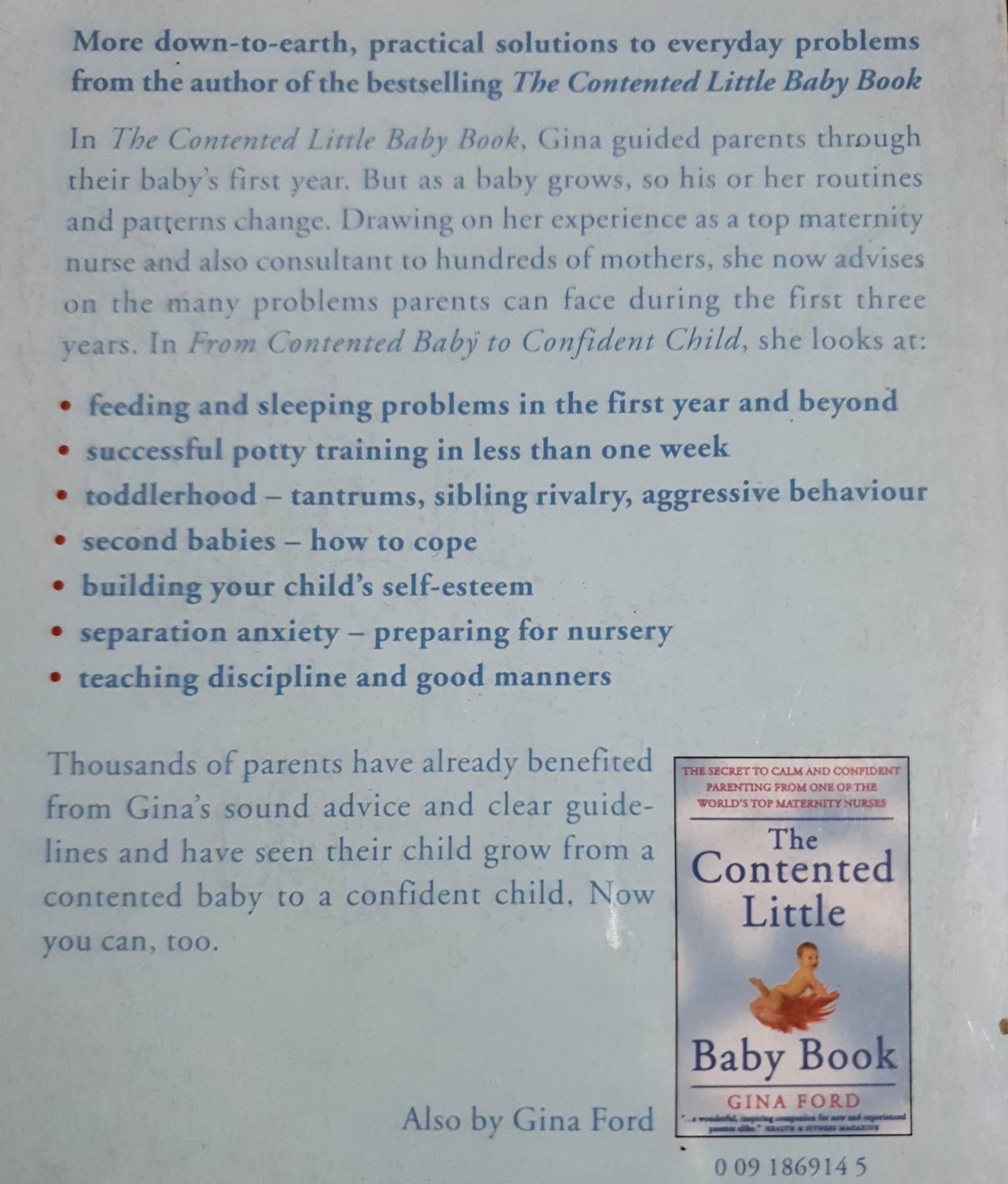 From Contented Baby to Confident Child by Gina Ford, Paperback