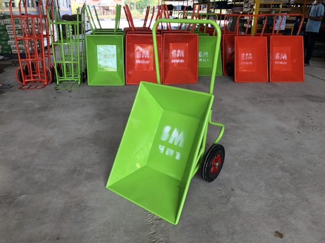 รถเข็นปูน ยี่ห้อ SM เหล็กหนา ล้อยางตัน/ล้อลม คุณภาพดี ทนทาน ส่งตรงจากโรงงาน ราคาถูก