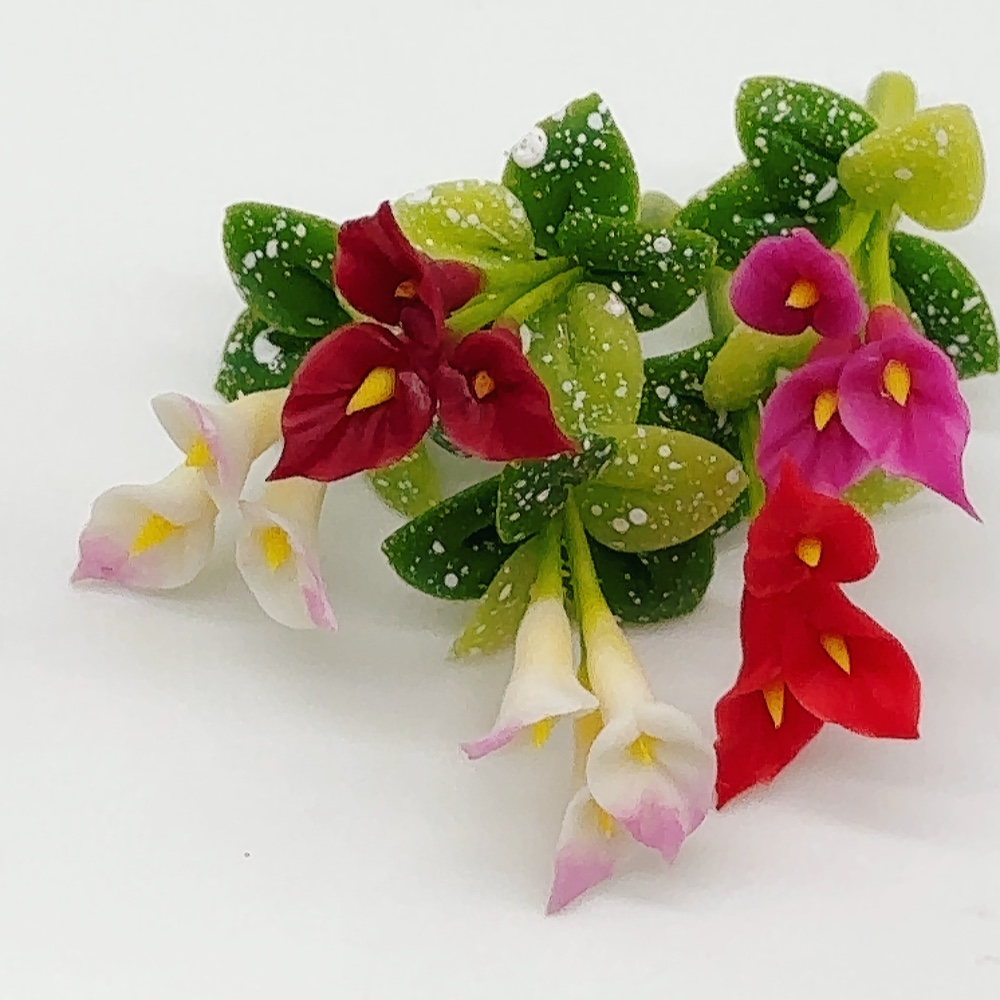 5 pieces Miniature Calla Lily, Miniature Orchid