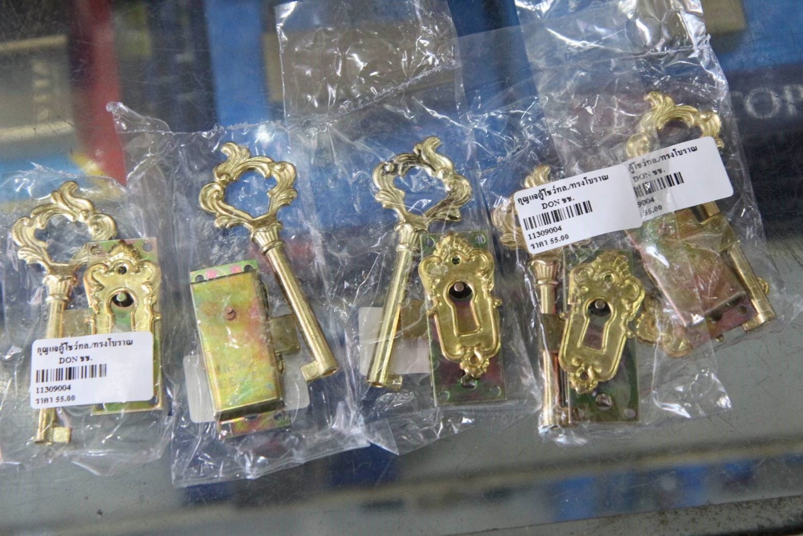 กุญแจตู้โชว์ทล./ทรงโบราณ