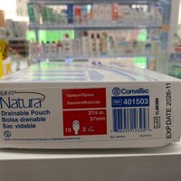 CONVATEC ถุงอุจาระปลายเปิด ขุ่น57มม 1 กล่องมี 10 ชิ้น