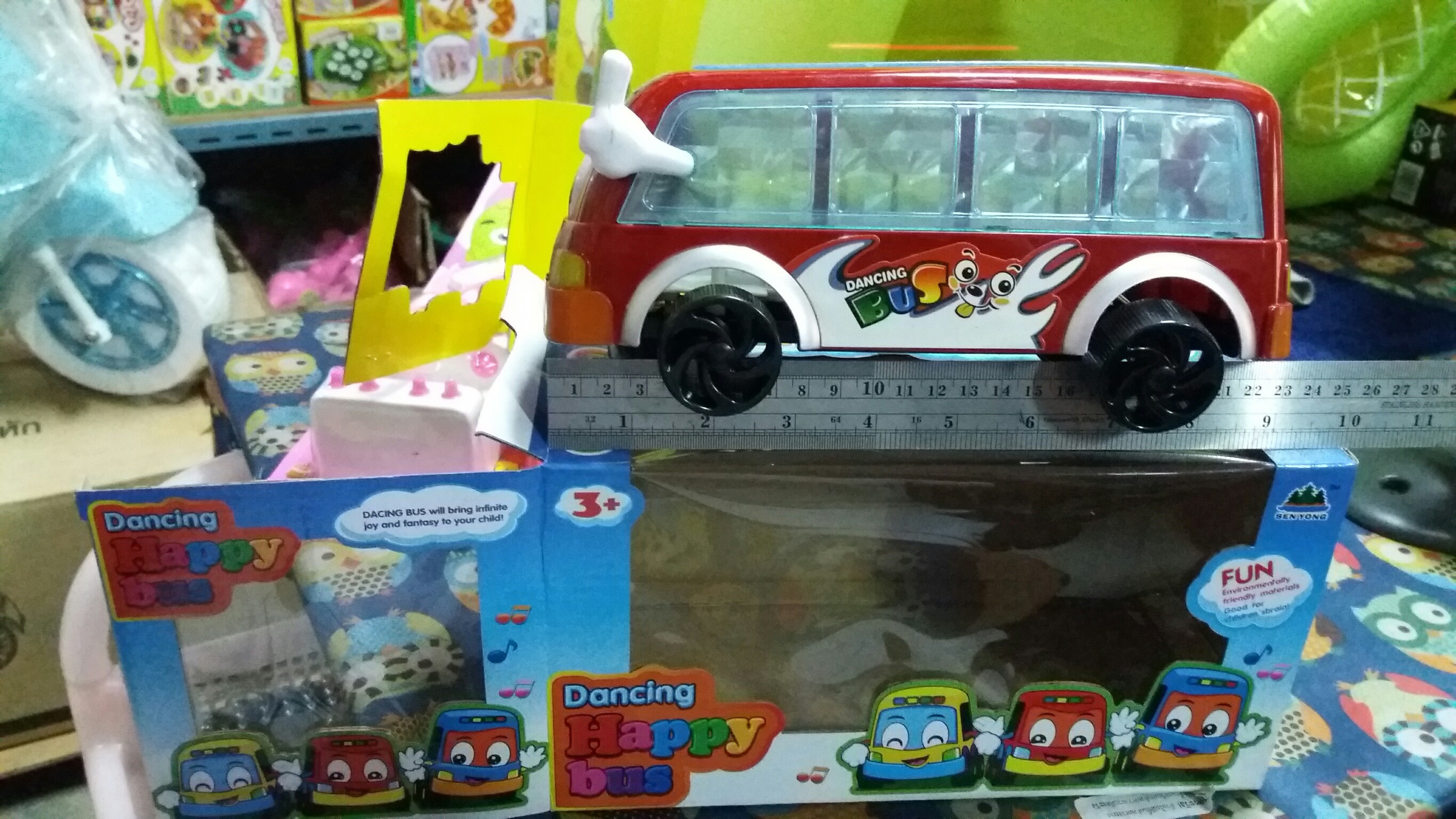 00158 / D00199A รถบัสใส่ถ่านมีไฟมีเสียง 36/1 T1