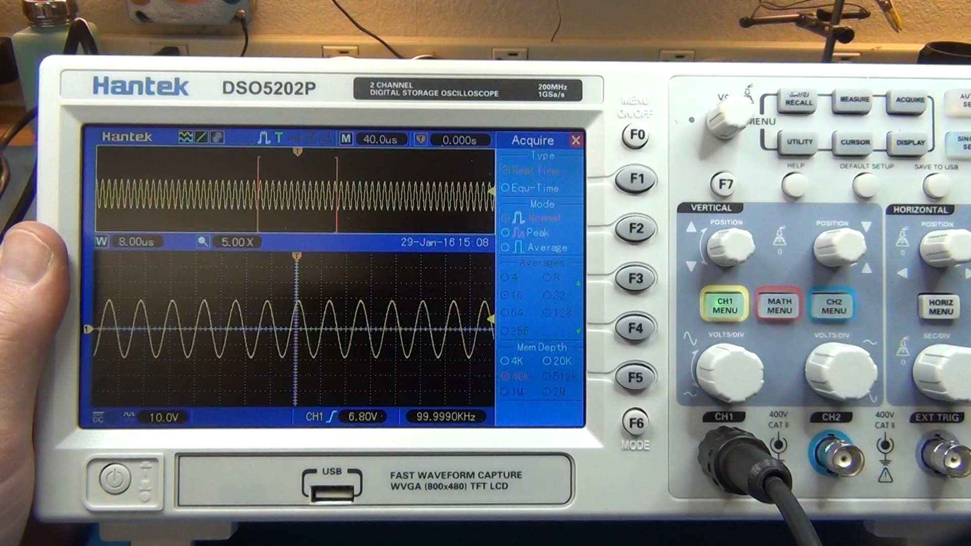 Ossilloscope Hantek DSO5202P 200mhz