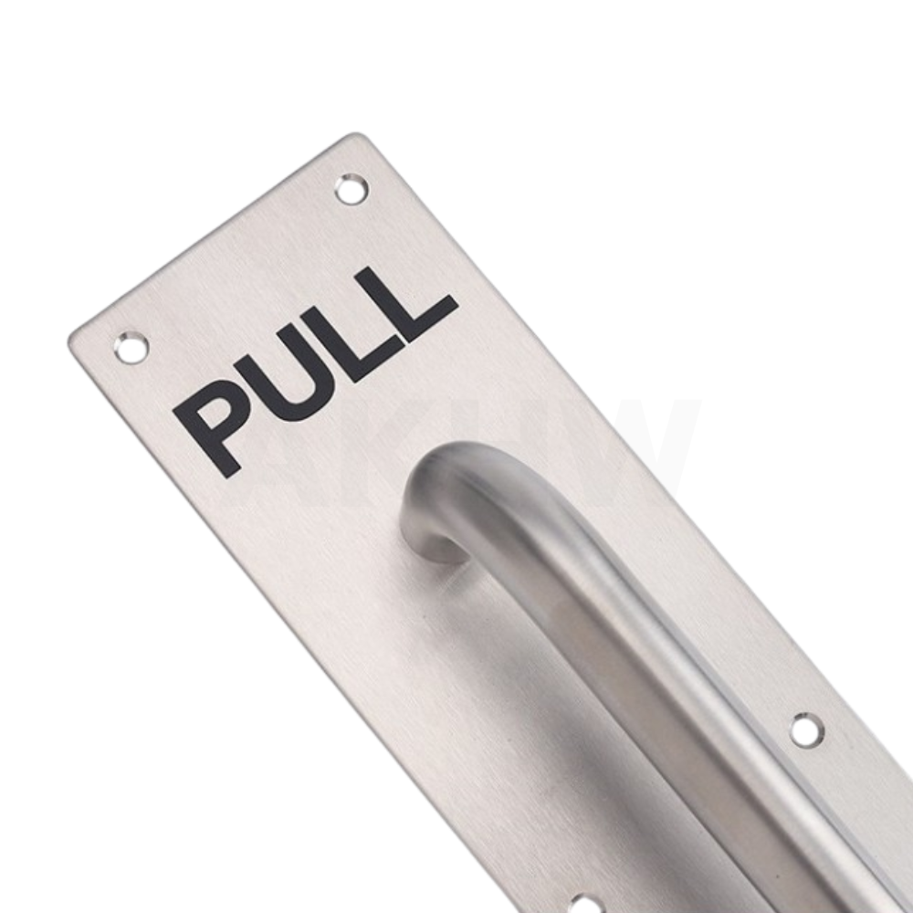 แผ่นเพลทสำหรับผลักประตู(PUSH)/ดึงประตู(PULL) สแตนเลส SUS304 KingsMan [ขายปลีก/ส่ง ราคาถูก]