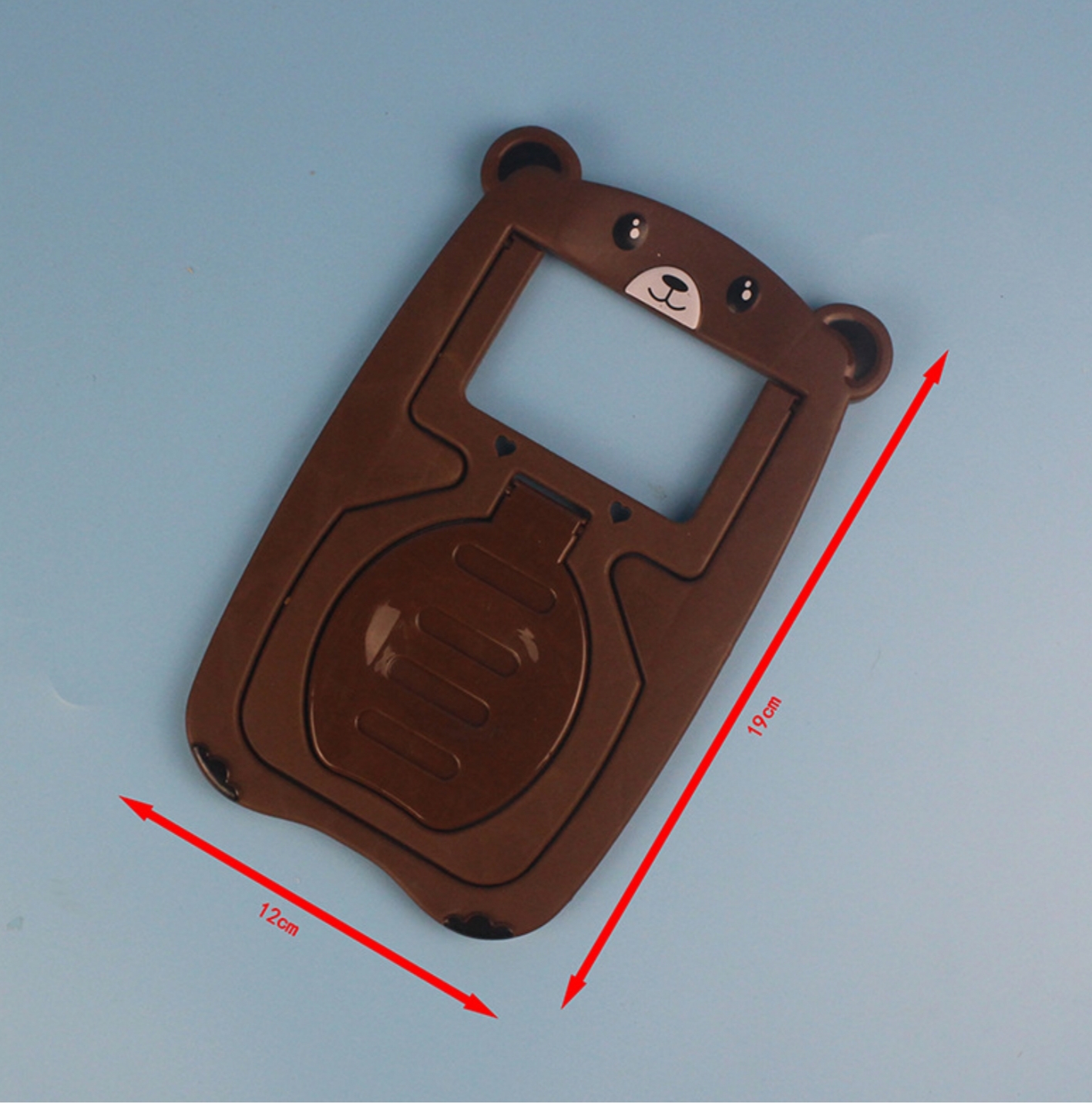 เก้าอี้จิ๋วรูปน้องหมีเหมาะสำหรับน้องตุ๊กตาBJD, LATI DOLLสามารถพับได้สีน้ำตาล