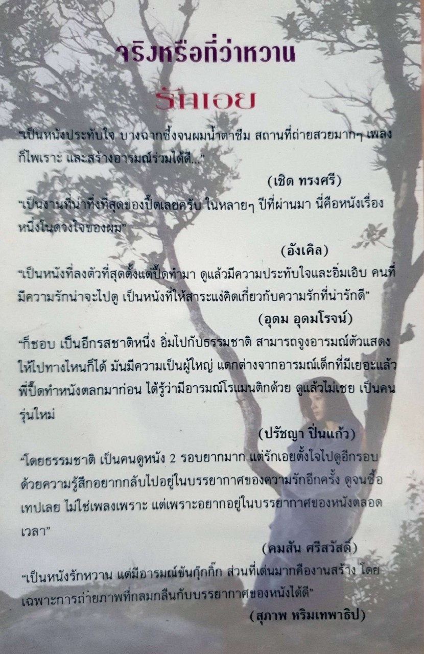 รักเอย : บทประพันธ์ ม.จ..ทิพยฉัตร ฉัตรไชย /บทภาพยนตร์ดัดแปลง กานต์ หงษ์ทอง,สมหมาย เลิศอุไร