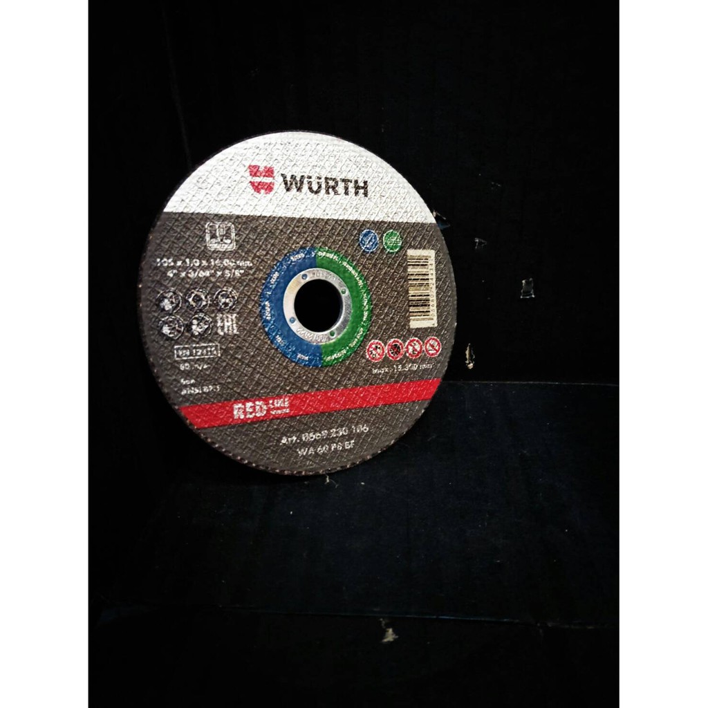ใบตัดบาง 4 (WURTH) 100x1x16