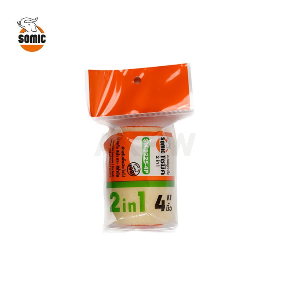 อะไหล่ลูกกลิ้งทาสี 2IN1 โซมิค SOMIC ใช้ได้ทั้งสีน้ำและสีน้ำมัน [สินค้าสั่งโรงงาน ขายยกลัง] (ราคาไม่รวมแวท)