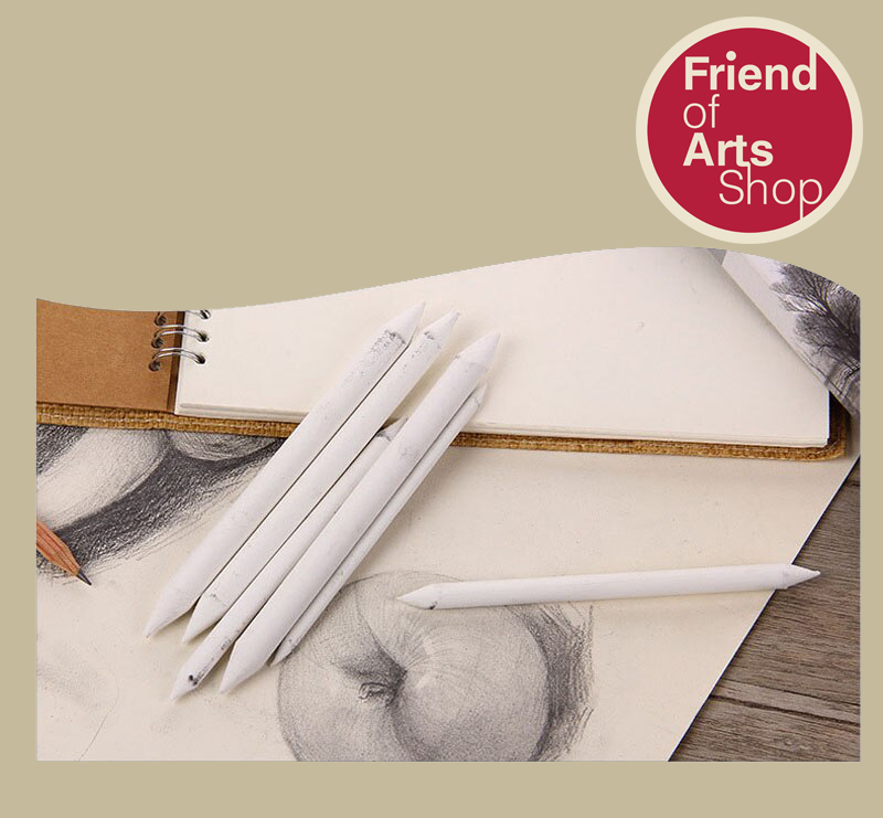 Tortillions Sketch (Blending Stumps) แท่งกระดาษอัด ใช้เกลี่ยลายดินสอหรือเกลี่ยสี Pastel Charcoal เพื่อสร้างเอฟเฟคเพื่อให้เฉดสีอ่อนนุ่ม ให้สร้างไฮไลท์ แสงเงาในชิ้นงาน