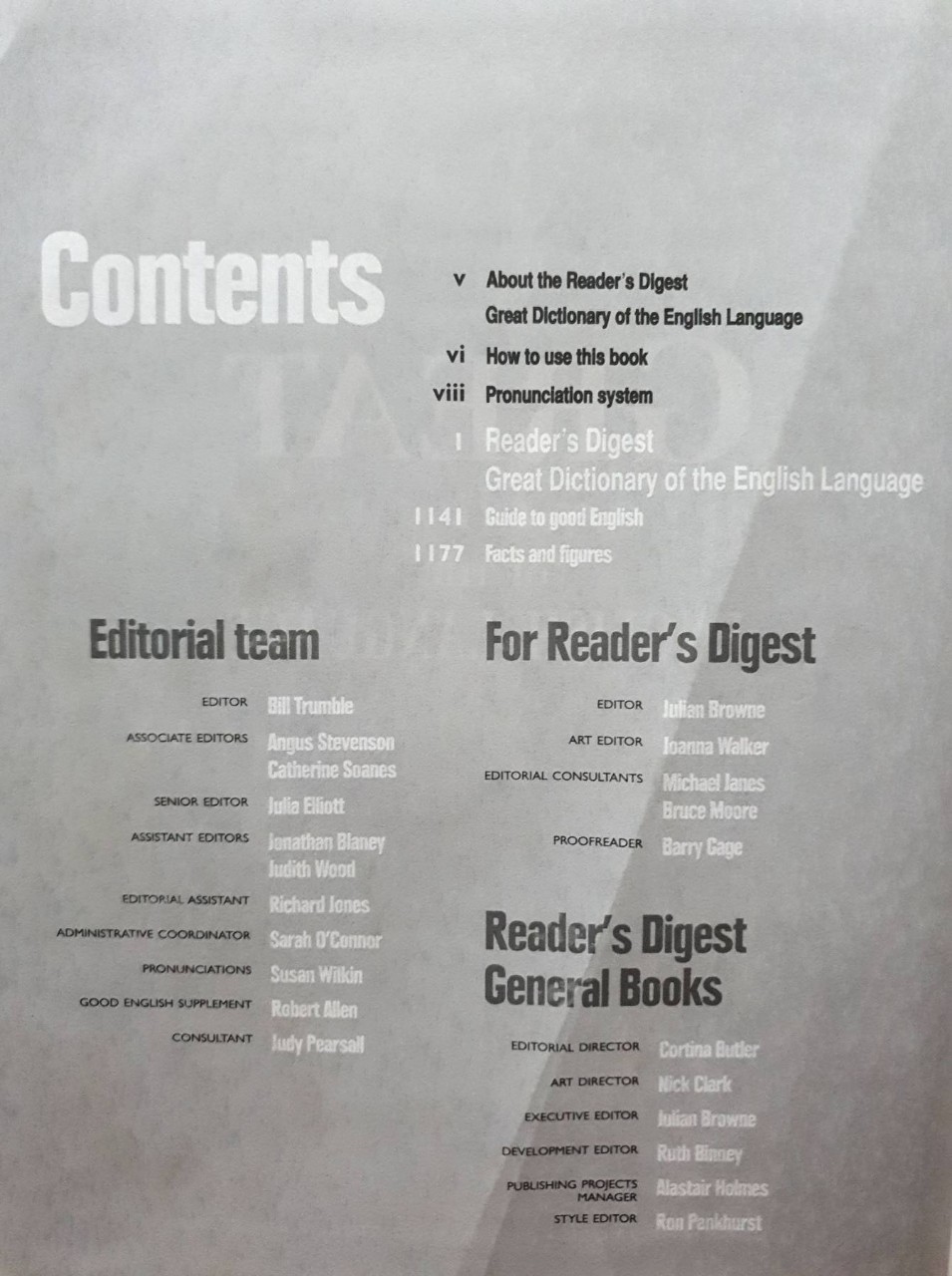 Great Dictionary Syntax of The English Language : Reader’s Digest