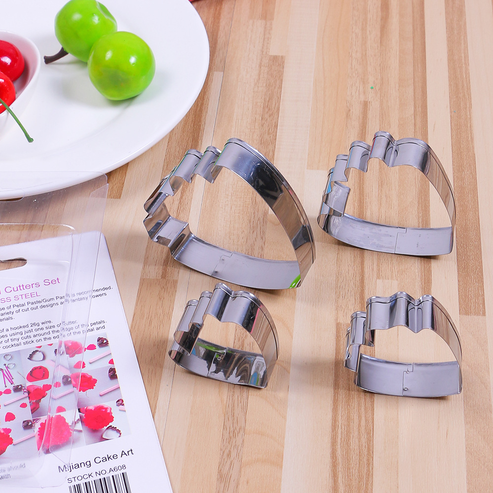 พิมพ์ดอกไม้สแตนเลสPeony Petal Cutters Setงานเกรดส่งออกมาตรฐานยุโรปสำหรับพิมพ์เค้กและพิมพ์ดอกไม้ประดิษฐ์จากดินไทย