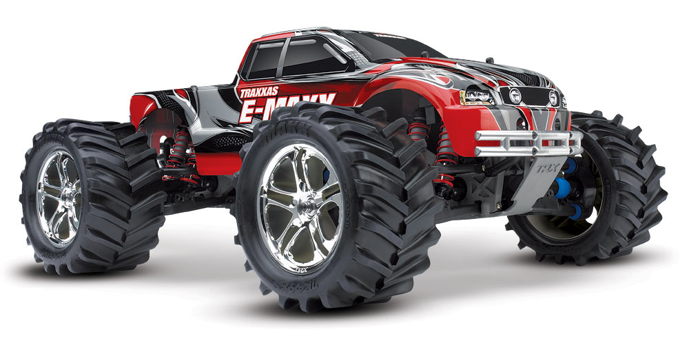 E-Maxx Brushless: 1/10 Scale Brushless Electric Monster Truck with TQi Radio System and Traxxas Link Wireless Module [ RTR ]