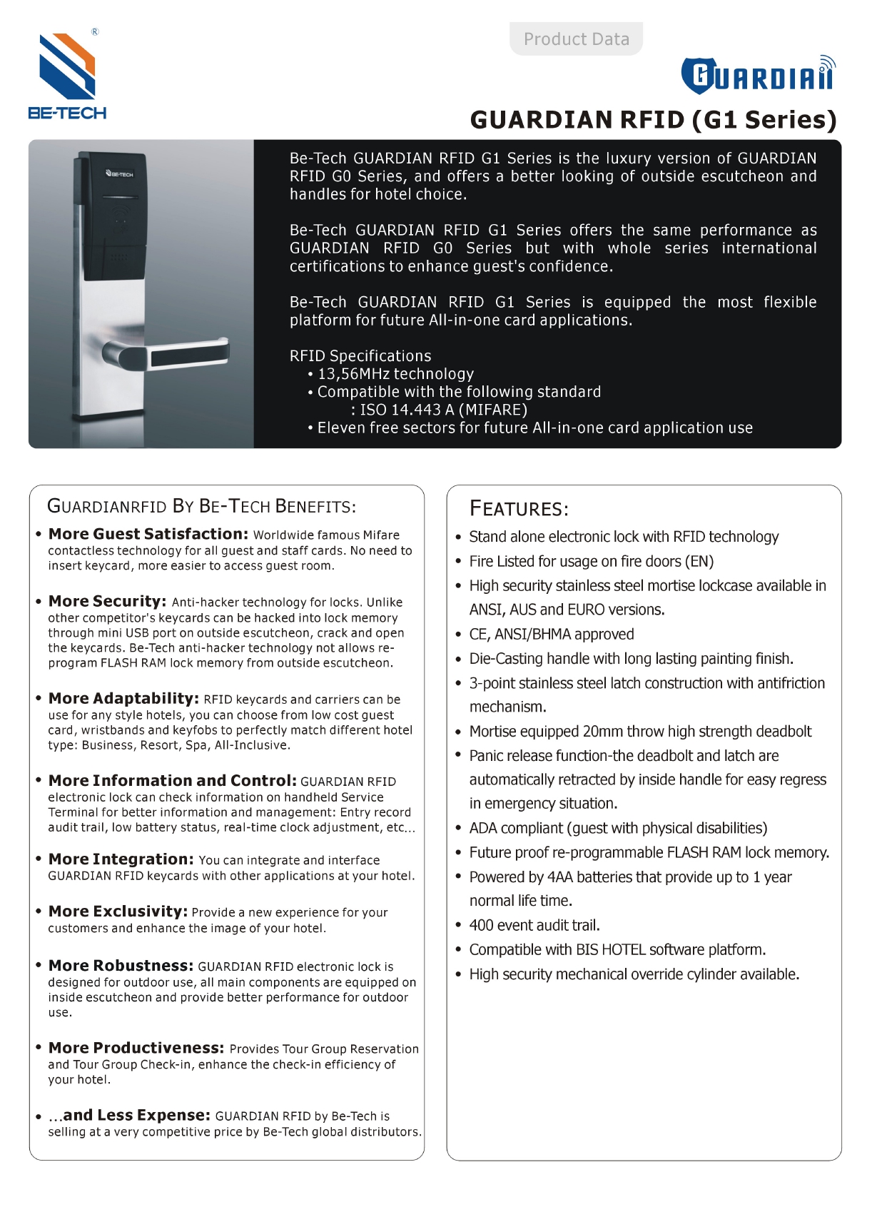 Hotel Lock G1A8M (เหมาะสำหรับที่พักอยู่ใกล้ทะเล)