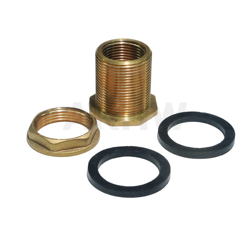 ข้อต่อถังน้ำทองเหลือง/ข้อต่อแท้งค์เก็บน้ำทองเหลืองแท้ KingsMan ทนทาน ไม่เป็นสนิม [ขายปลีก/ส่ง]