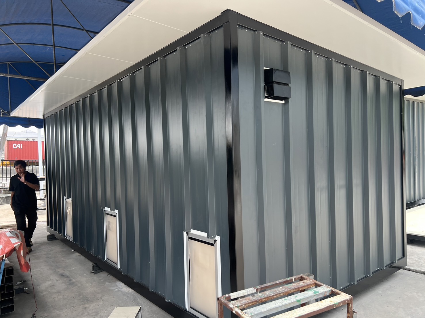 บ้านน้องหมาน็อกดาวน์แยก3ห้องมี7ประตูพร้อมแอร์ใหม่ ต่อใหม่6x3ม.พร้อมระบบไฟฟ้าต่อใหม่ป้ายแดง