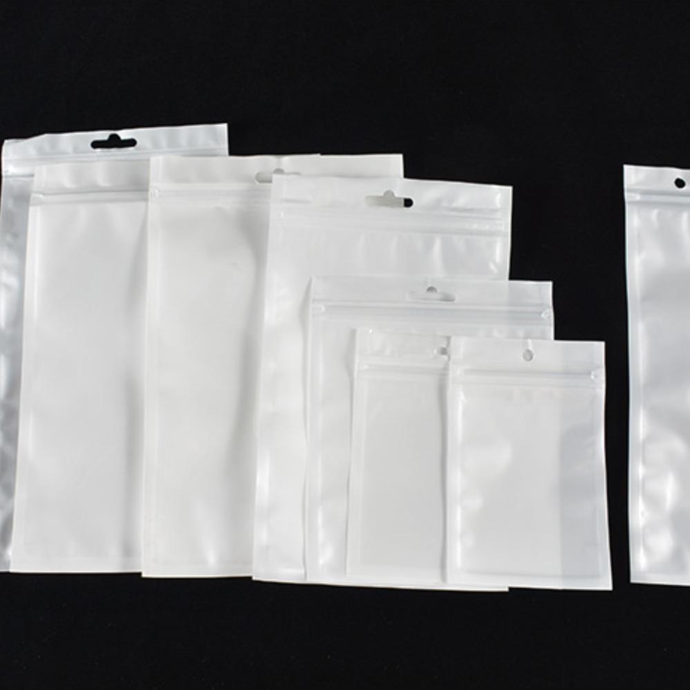 ถุงซิป หน้าใสหลังขาว(แพ็คละ50ใบ) เนื้อหนา ทนทาน เหนียว สำหรับใส่สินค้า อาหาร เครื่องมือ [อ่านรายละเอียดก่อนสั่งซื้อ!!]