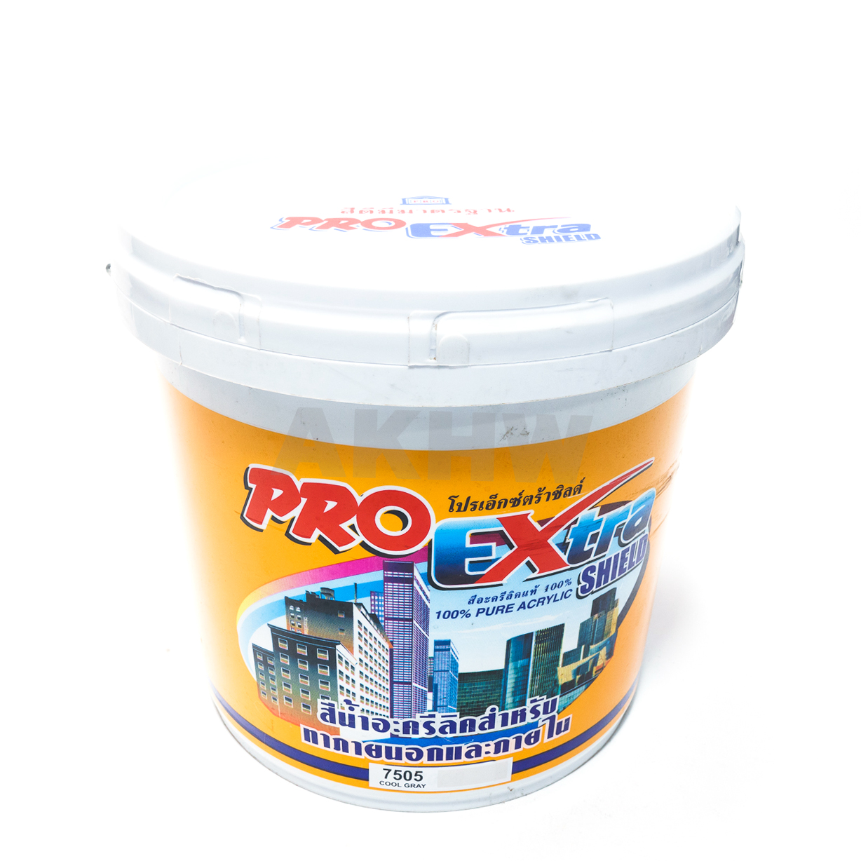 สีทาบ้าน โปรเอ็กซ์ตร้าชิลด์ สีน้ำอะครีลิคกึ่งเงาสำหรับทาภายนอกและภายใน