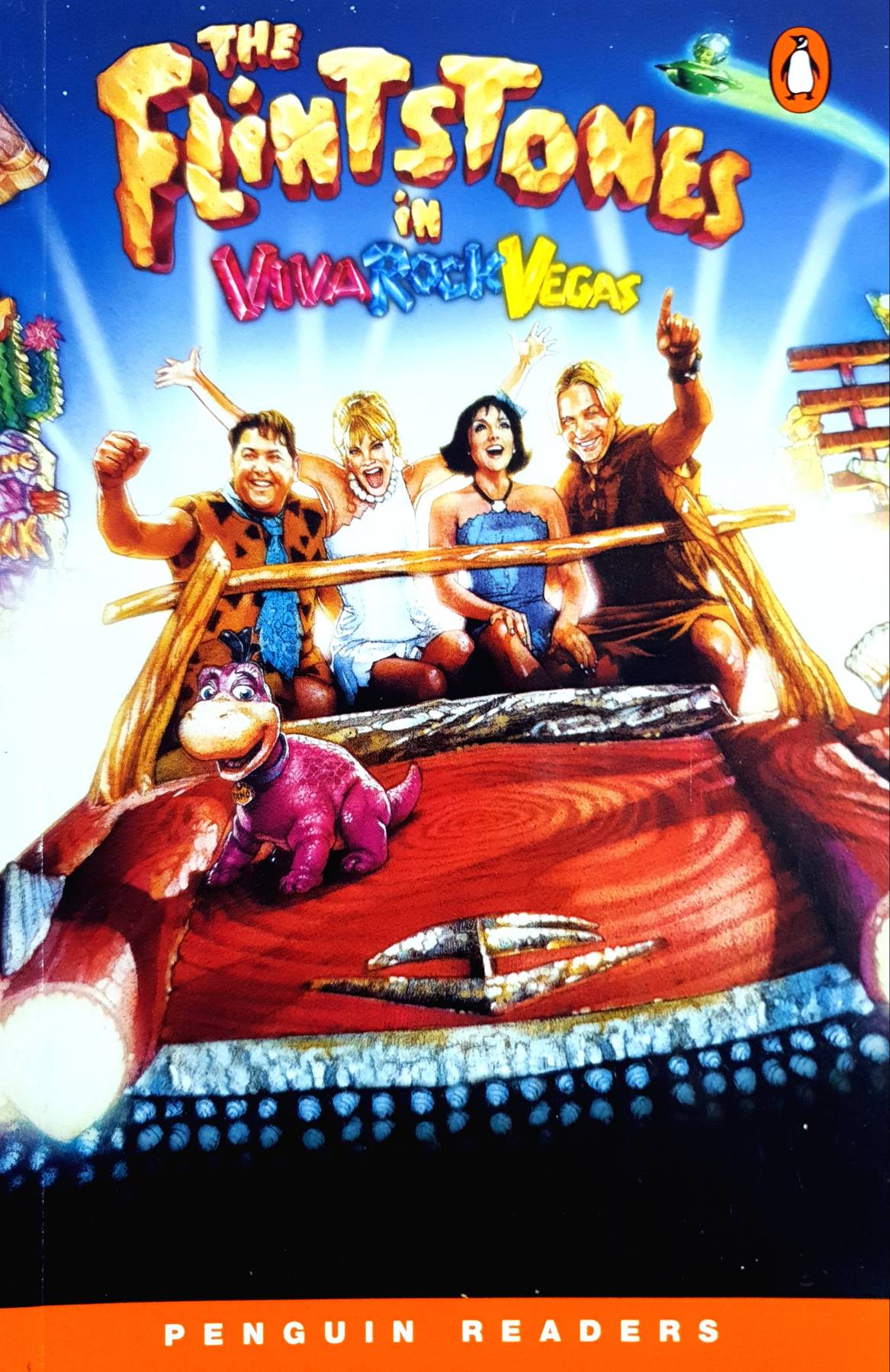 Readers Level 2: "The Flintstones in Viva Rock Vegas": Book and Audio Cassette (Penguin Readers) Paperback