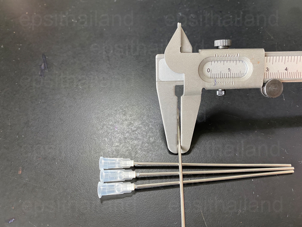 08ACC-ND4 ข็มดูดหมึก เบอร์18 เส้นผ่าศูนย์กลาง1.8 มิลลิเมตร/millimeter แบบหัวทู้ หรือหัวตัดไม่มีคม ขนาด10 ซม./cmขนาด4 แบบ4ชิ้น 300 กรัม