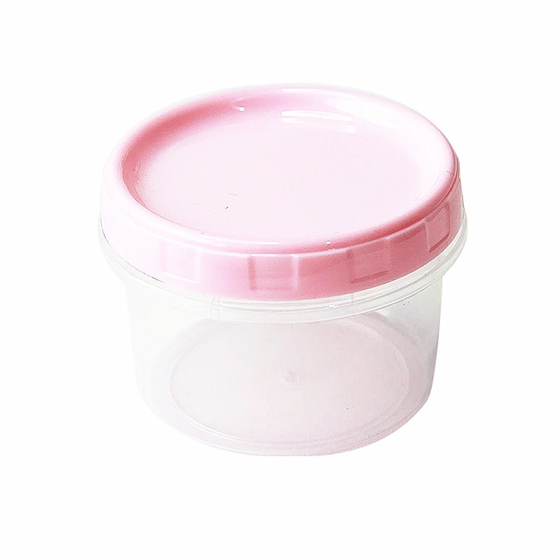 กล่องเก็บของสด เก็บดินปั้น ดินไทย ดินญี่ปุ่นเพื่อยืดอายุการใช้งานขวดกลมขนาด260ml ฝาครอบสีโปร่งใสกลมปิดผนึกกล่อง DIY กล่องเก็บของดินเหนียวเบา