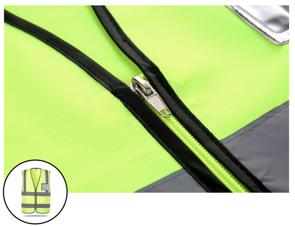เสื้อสะท้อนแสงรุ่นเต็มตัว (Suresafe Safety Vest) มีช่องเสียบบัตรและปากกา ขายส่ง/ราคาถูก