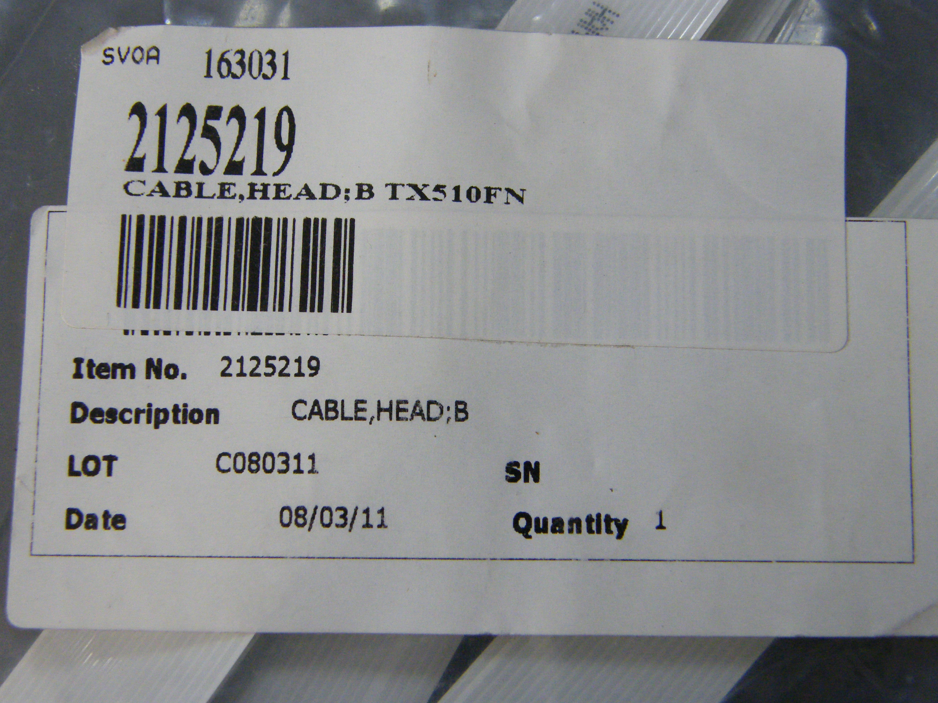 2125219 EPSON CABLE HEAD B TX510FN 500 กรัม