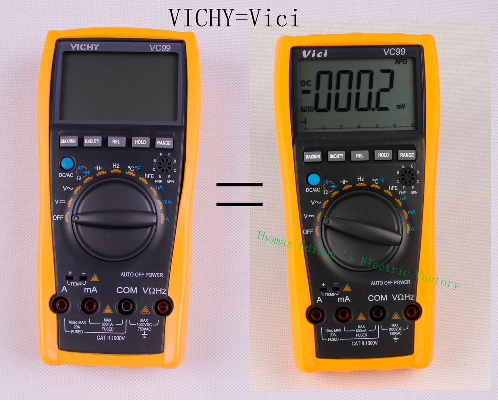 มัลติมิเตอร์ดิจิตอล VICI VC99