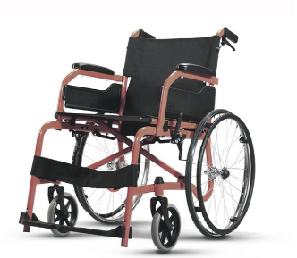 Soma รถเข็นวีลแชร์เหล็ก CHM 100 F22 ล้อซี่ 22"สีกาแฟ