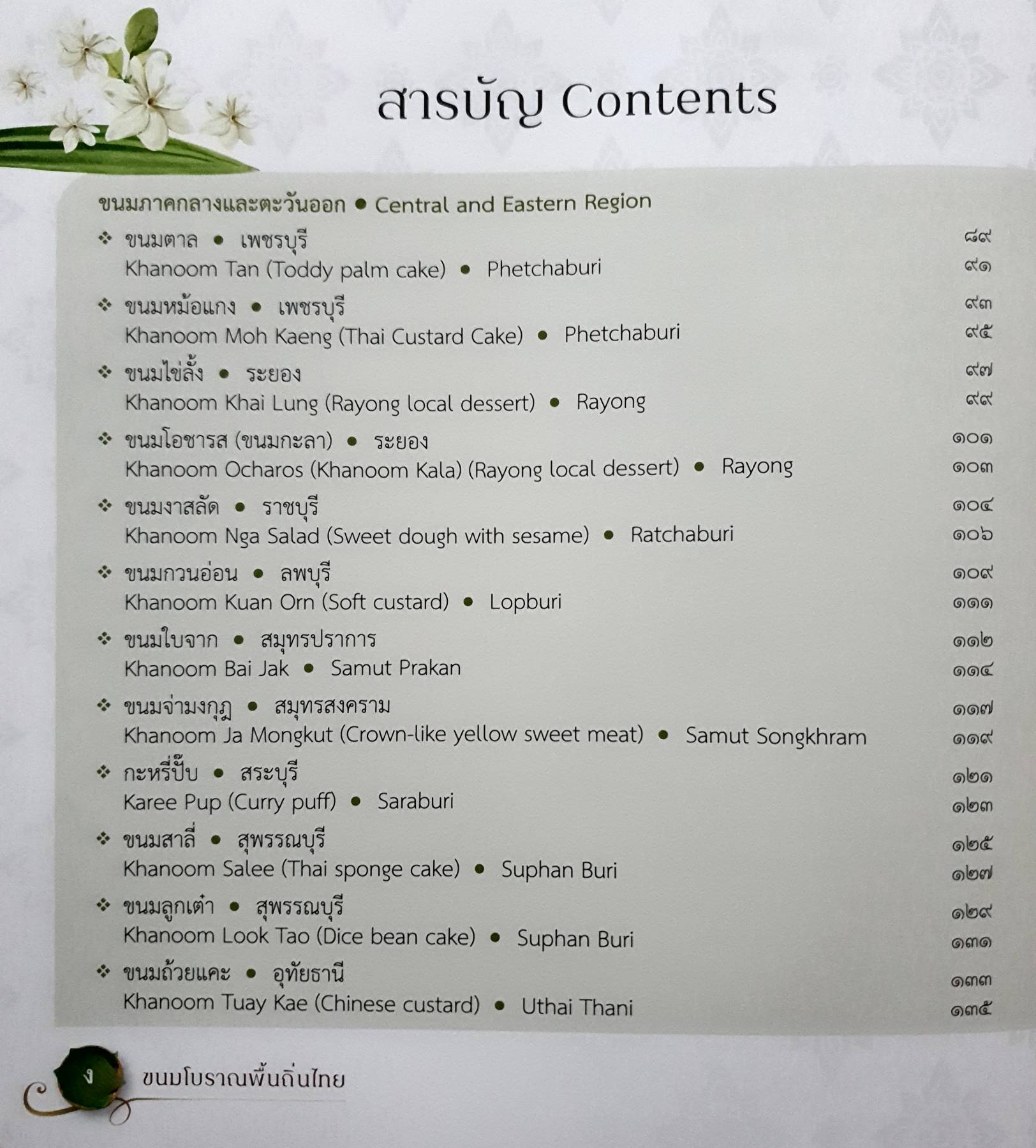 ขนมโบราณพื้นถิ่นไทย Traditional Thai Desserts