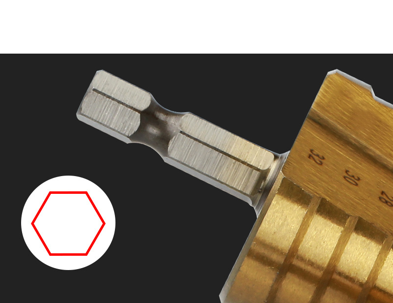 ดอกสว่านทรงเจดีย์ ยี่ห้อ KingsMan สำหรับเจาะขยายคว้านรู ชุบไทเทเนี่ยม HSS แข็งแรง ทนทาน