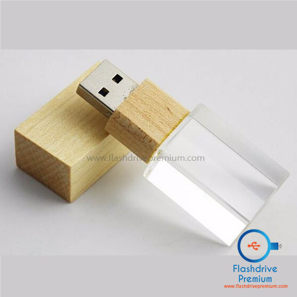 แฟลชไดร์ฟไม้ คริสตัล (Crystal Flashdrive)
