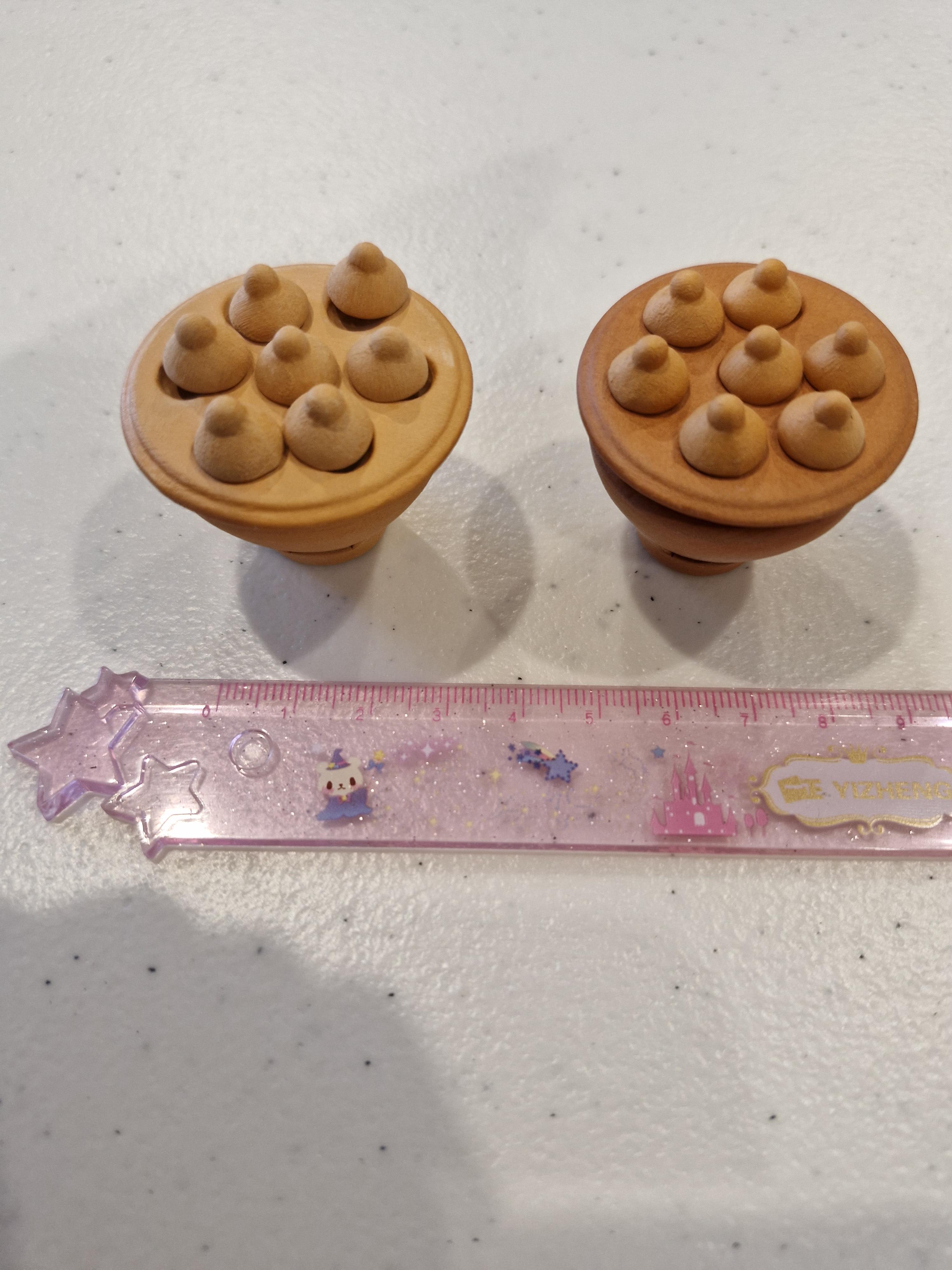 ชุดขนมครกจิ๋ว จากเครื่องปั้นดินเผาจิ๋ว งานจำลอง ตุ๊กตาจิ๋ว อาหาร ของเล่น โมเดล DIY ดินจำลอง มินิ