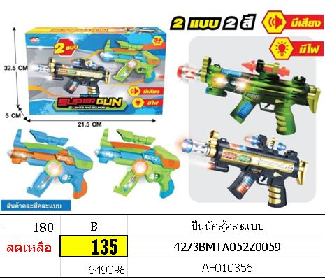 ปืนนักสู้คละแบบ