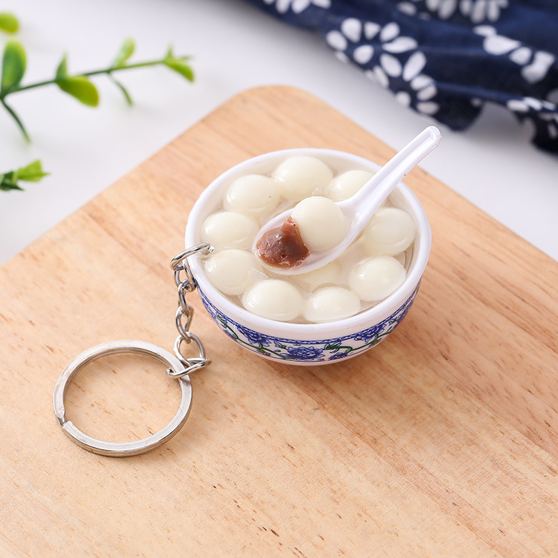 ของหวานจิ๋วจำลองอาหารญี่ปุ่นพวงกุญแจสำหรับนักสะสมและเป็นของที่ระลึก