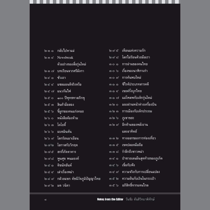 บทบรรณาธิการนิตยสารสารคดี (หนังสือคืนจากร้านค้า สภาพ 90% มีตำหนิ)