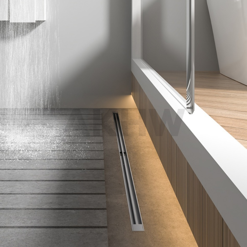 ตะแกรงน้ำทิ้งแบบยาว ลายเส้น KingsMan ความกว้าง 3.2cm วัสดุสแตนเลสหนา SUS304 ทนทาน ไม่เป็นสนิม [ขายปลีก/ส่ง]