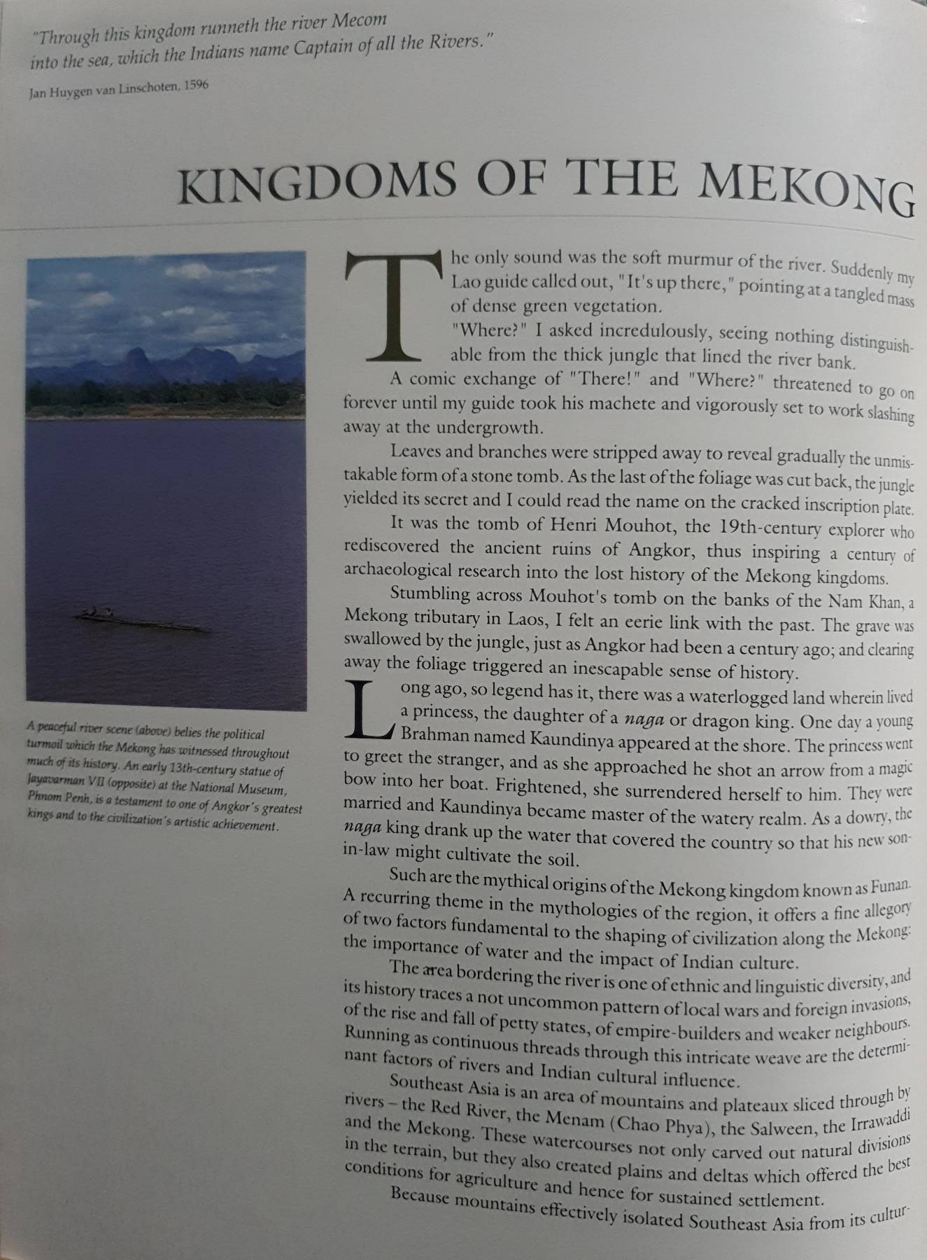 The Mekong, a river and its people Hardcover
