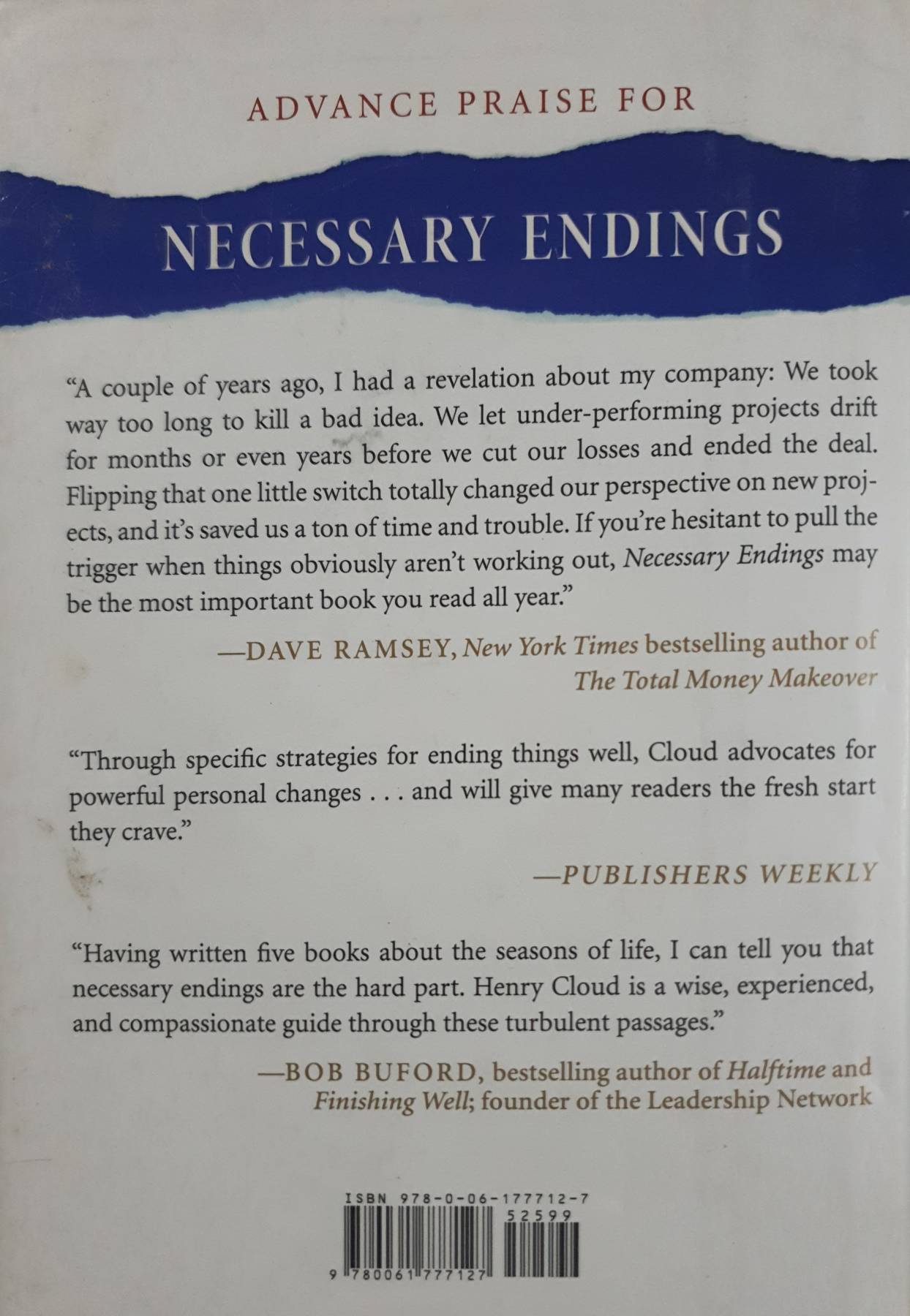 Necessary Endings: The Employees, Businesses, and Relationships That All of Us Have to Give Up in Order to Move Forward