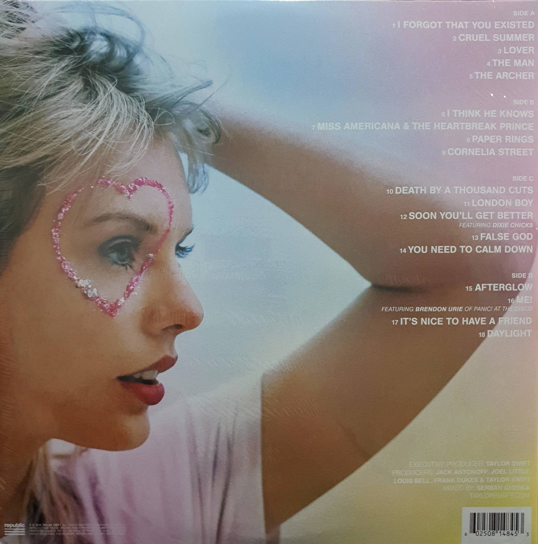 แผ่นเสียง ไวนิล 2LP Vinyl Taylor Swift Lover ใหม่ ซีล